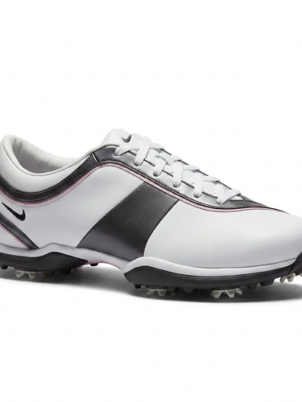Nike Golf Shoes Women's size 8.5W White Pink Lace Up Leather NWOB
